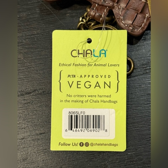 New Chaka Handbags Key Fob Coin Purse Sloth Family - Picture 2 of 4